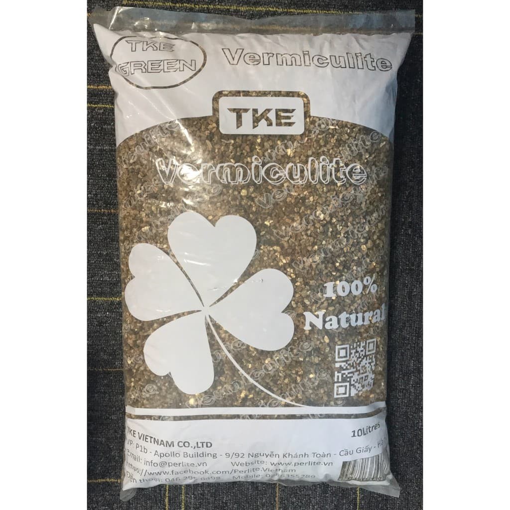 Đá Vermiculite (Đá khoáng Vơ mi) túi 10 lít