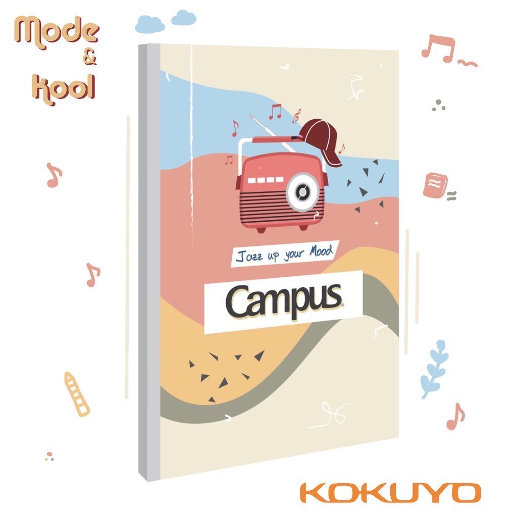 Lốc 5 Vở KN có chấm Campus Mode & Cool 120 trang