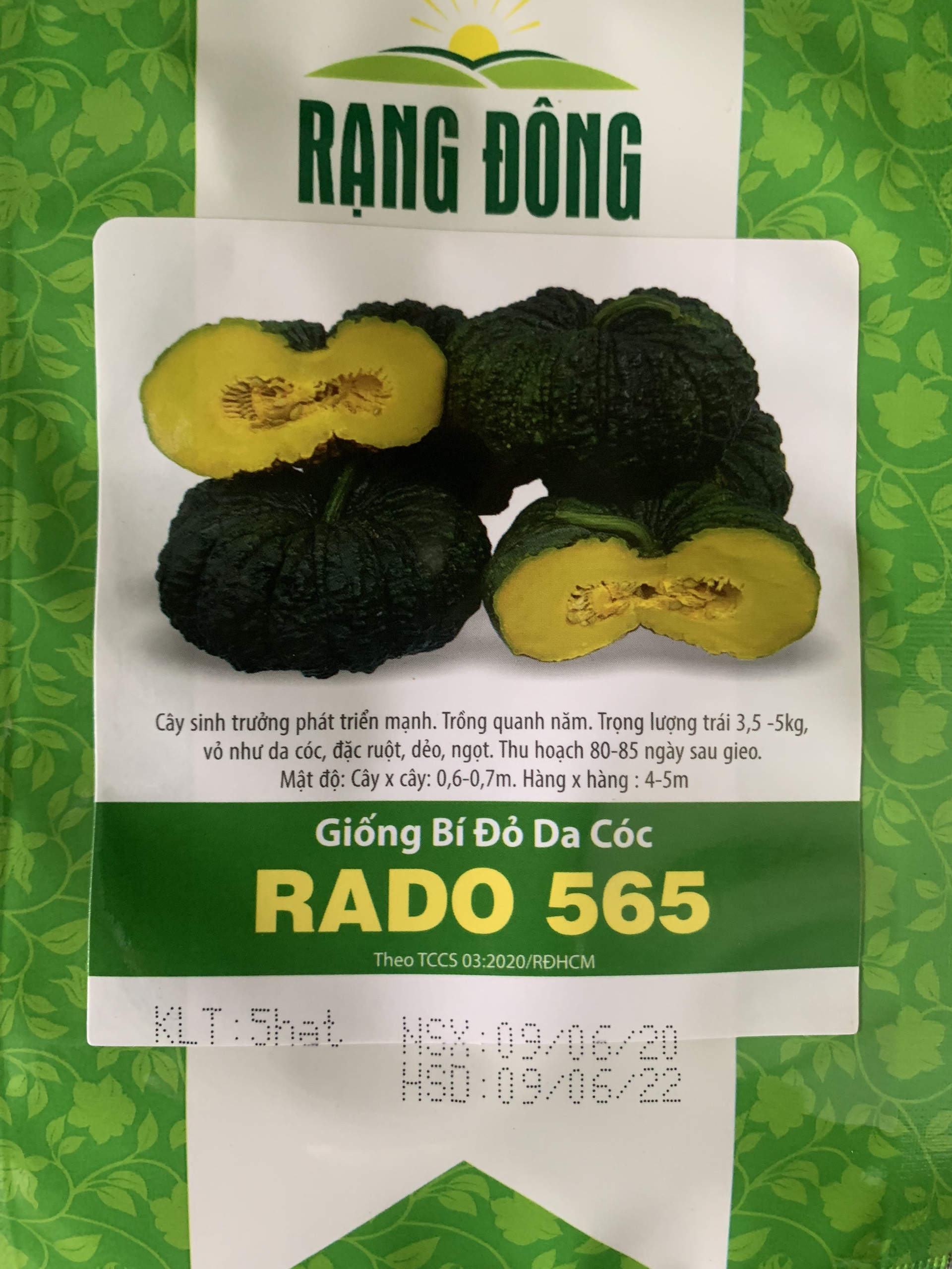 Hạt Giống Bí Đỏ Da Cóc Gói 5 Hạt - RADO 565