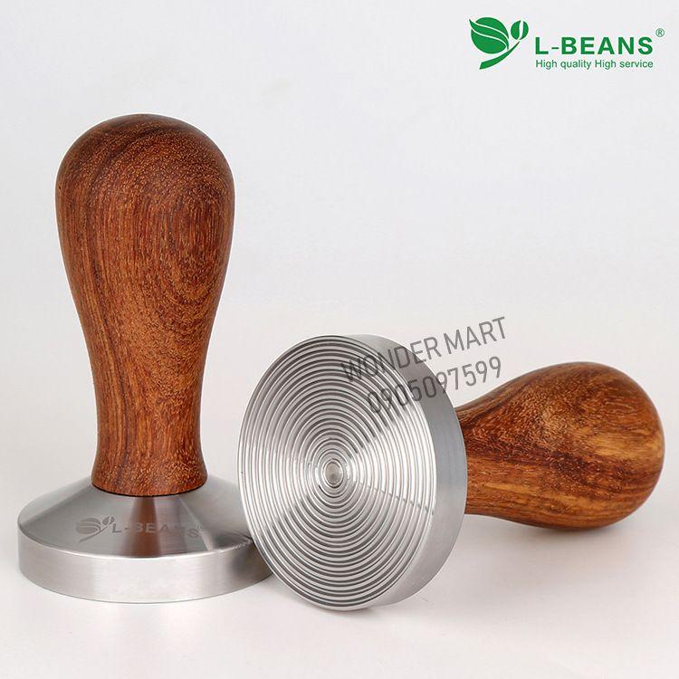 Temper nén cà phê L-BEANS inox thân gỗ cao cấp