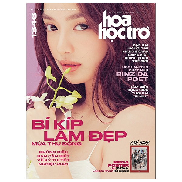 Fahasa - Hoa Học Trò Số 1346 - Tặng Kèm Fanbook TWICE + 2 Mega Poster Lee Do Hyun (18 Again) & Jin (BTS)