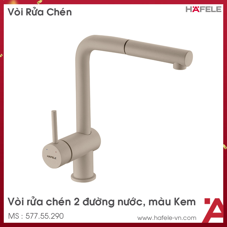 Vòi rửa chén bát ht21-gh1p254 hafele 577.55.290