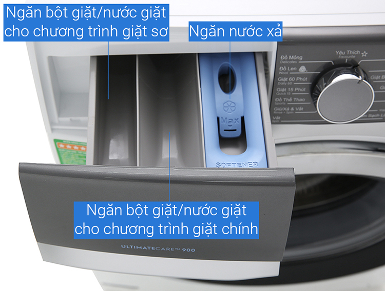 [Trả góp 0%]Máy giặt Electrolux 10 kg lồng ngang EWF1023BEWA