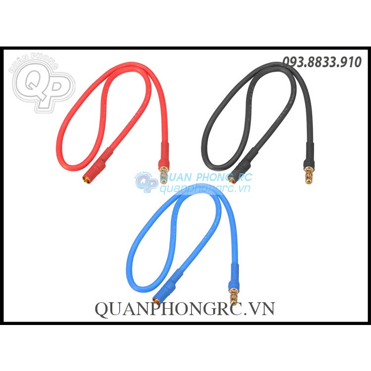Dây Silicon Nối Dài Motor 30cm Jack Chuối 3.5mm  / 4.0mm (1 sợi) dành cho máy bay điều khiển