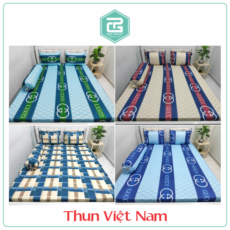 Ga Lẻ Thun Lạnh Việt Nam Đủ Kích Thước ( Không áo gối - inbox chọn mẫu)
