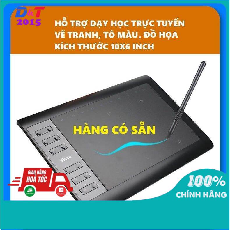 Bảng vẽ điện tử Vinsa 1060 Plus (sẵn)