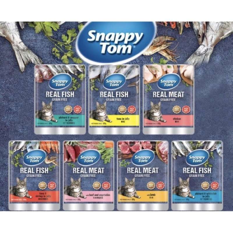 Pate SNAPPY TOM cho mèo gói 85g