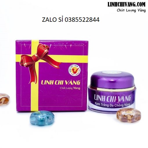 Kem trắng da chống nắng linh chi vàng 22g