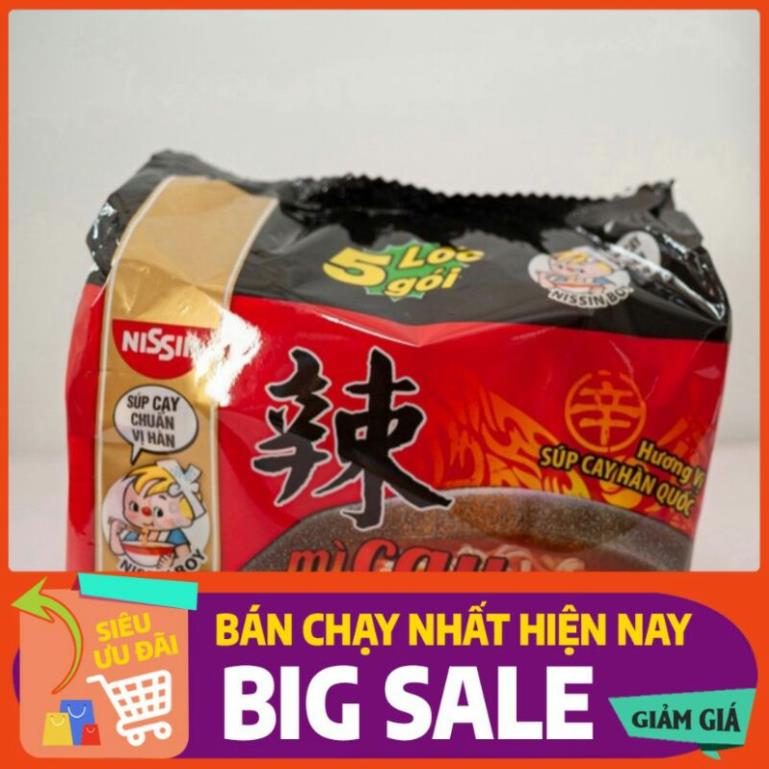 combo 5 gói MÌ CAY NISIN HÀN QUỐC (lốc 5 gói)
