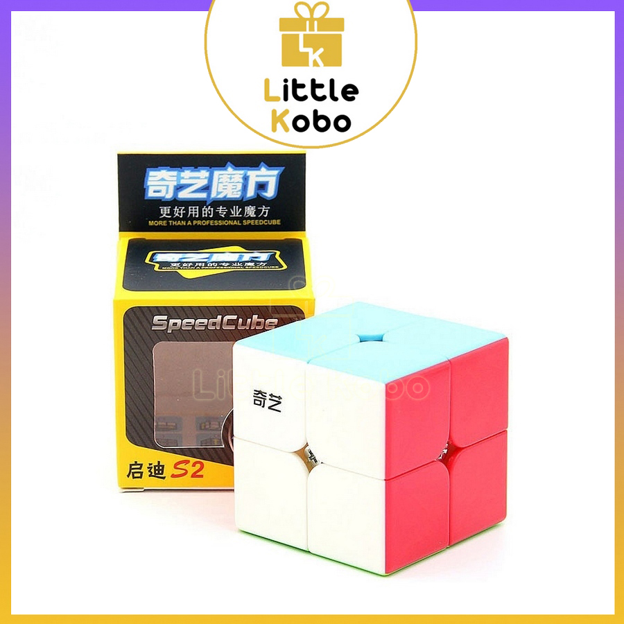 Rubik 2x2 QiYi QiDi S2 2x2 Stickerless Rubic 2 Tầng Đồ Chơi Trí Tuệ Trẻ Em Phát Triển Tư Duy 2x2x2 - Little Kobo