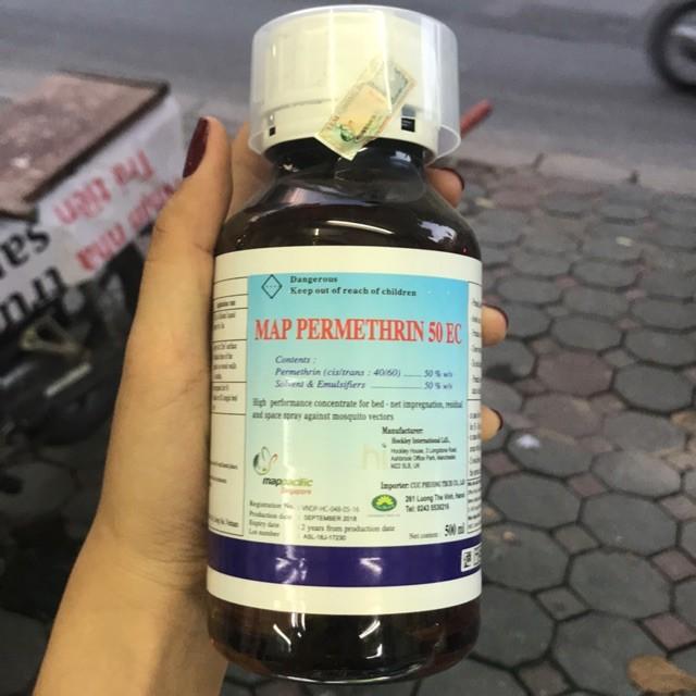 Permethrin chai 500ml diệt muỗi, gián côn trùng