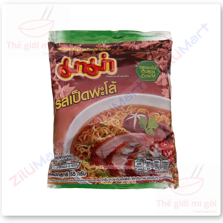 Mì Thái Lan Mama vị vịt (thùng 30 gói) loại 55g