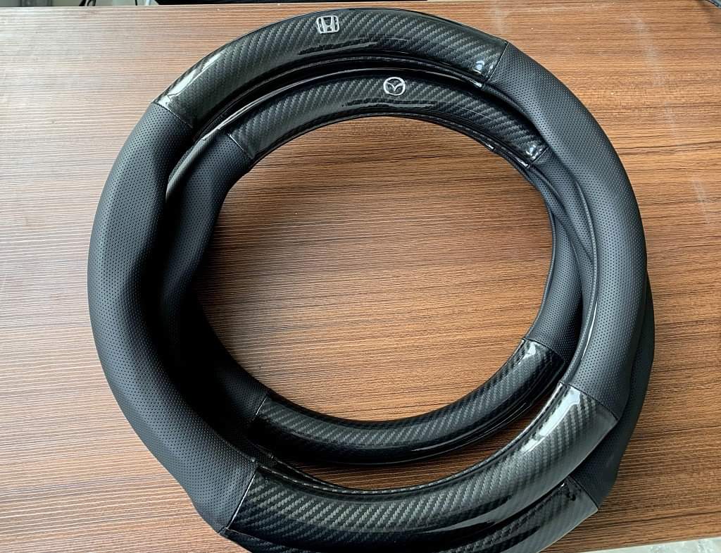 Bọc Vô Lăng Cacbon -  Đủ Logo Các Hãng Xe,  Hàng Cao Cấp
