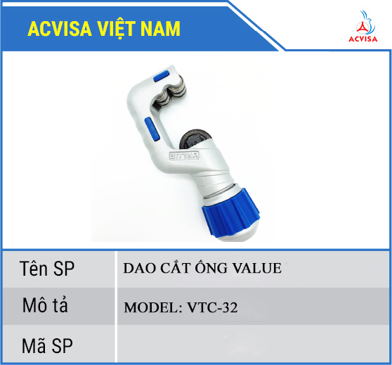 Dao cắt ống đồng VALUE VTC-32