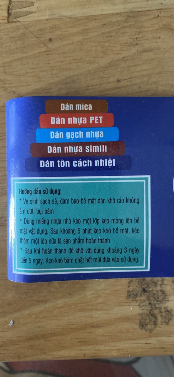 Keo dán bình