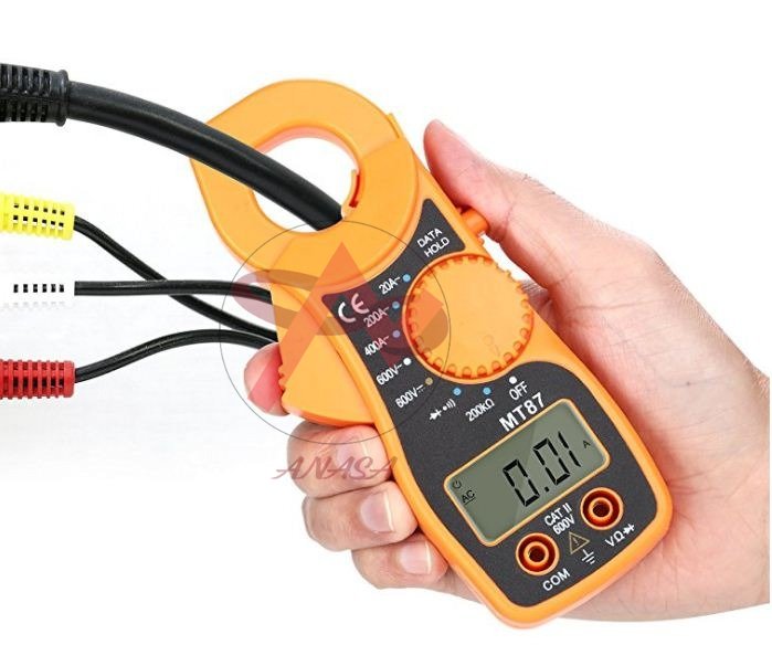 Đồng Hồ Ampe Kế Kẹp Dòng Vạn Năng MT87 ACA 2A/20A/400A DCV 600V ACV 450V