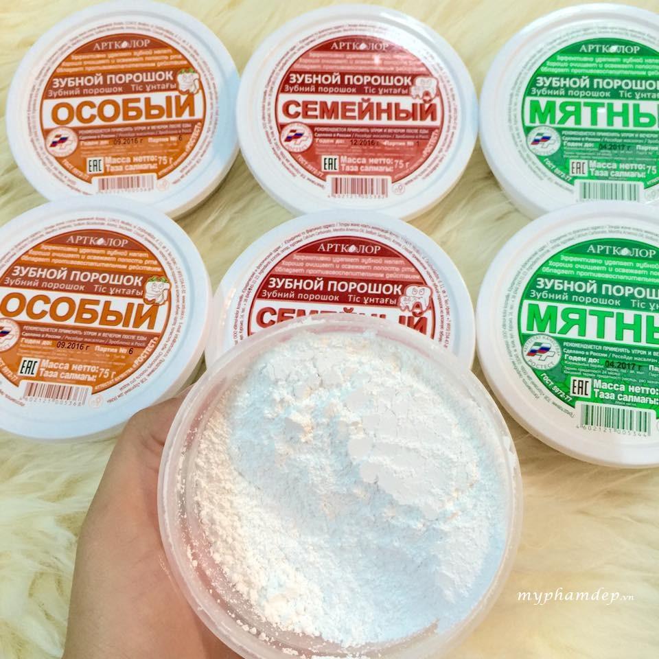 Bột Tẩy Trắng Răng Nga Hàng chuẩn 75gr