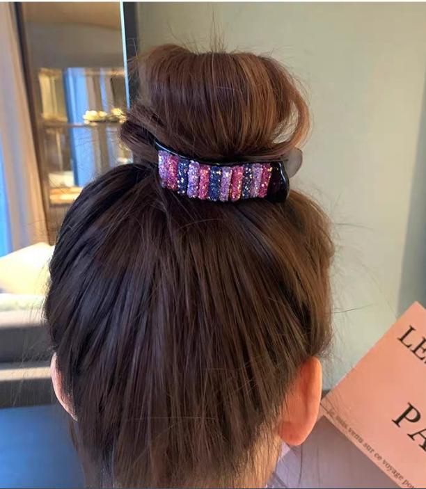 Kẹp càng cua (gấp tóc) 3 răng thời trang cao cấp màu tím mộng mơ Phụ Kiện 68