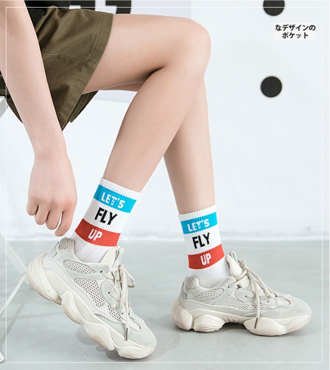 HOT - Set 5 đôi Tất Chữ cao cổ style Hàn 2020