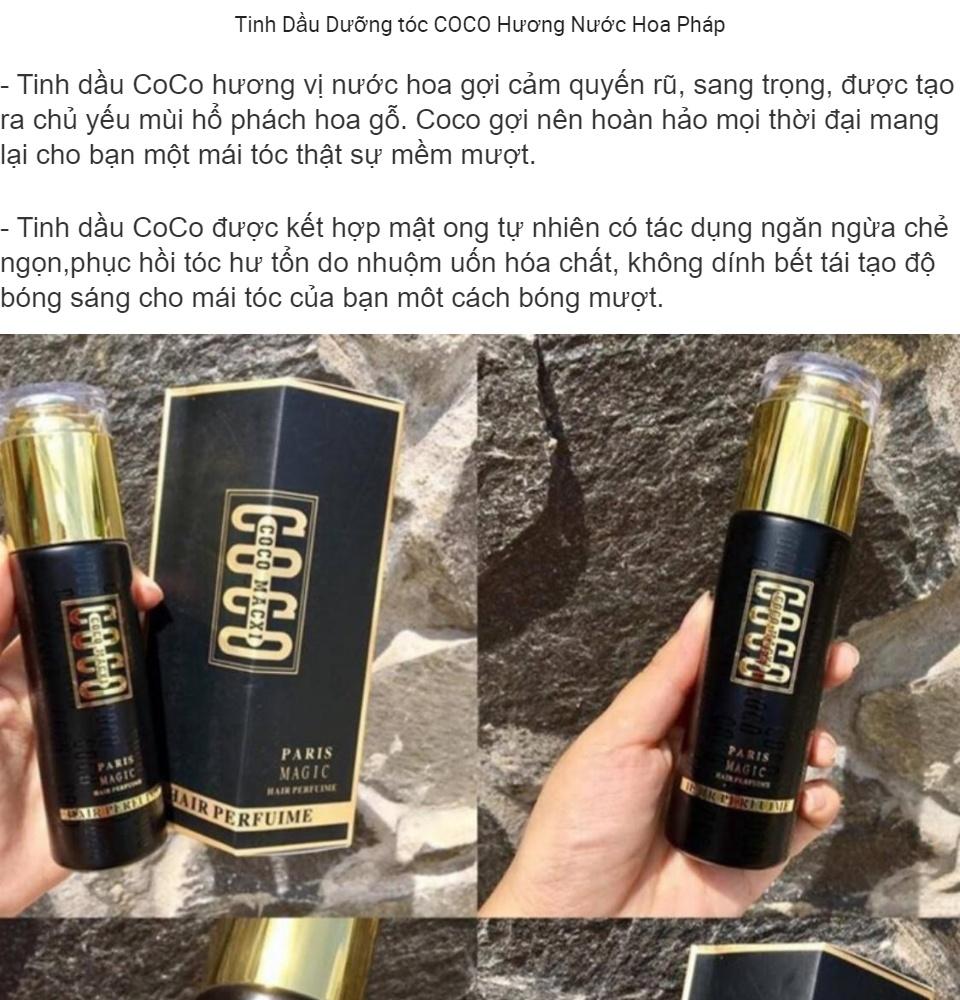 Tinh dầu dưỡng tóc bóng mượt Coco Macxi 60ml