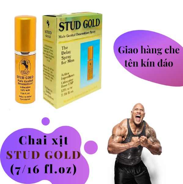 Chai xịt STUD GOLD cao cấp tăng cường sinh lý nam mạnh mẽ (chai 10ml) - hàng chính hãng 100