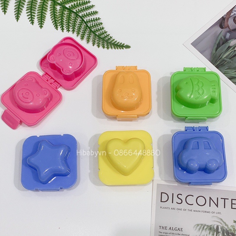 [HCM]Khuôn Cơm Bento Cho Bé Set 6 Cái