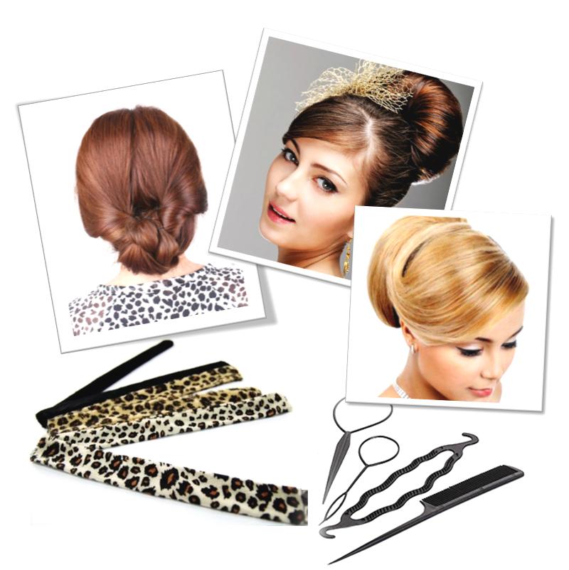 [HCM]Combo 02 dụng cụ búi tóc Hairagami (tặng 4 dụng cụ làm tóc nghệ thuật độc đáo)