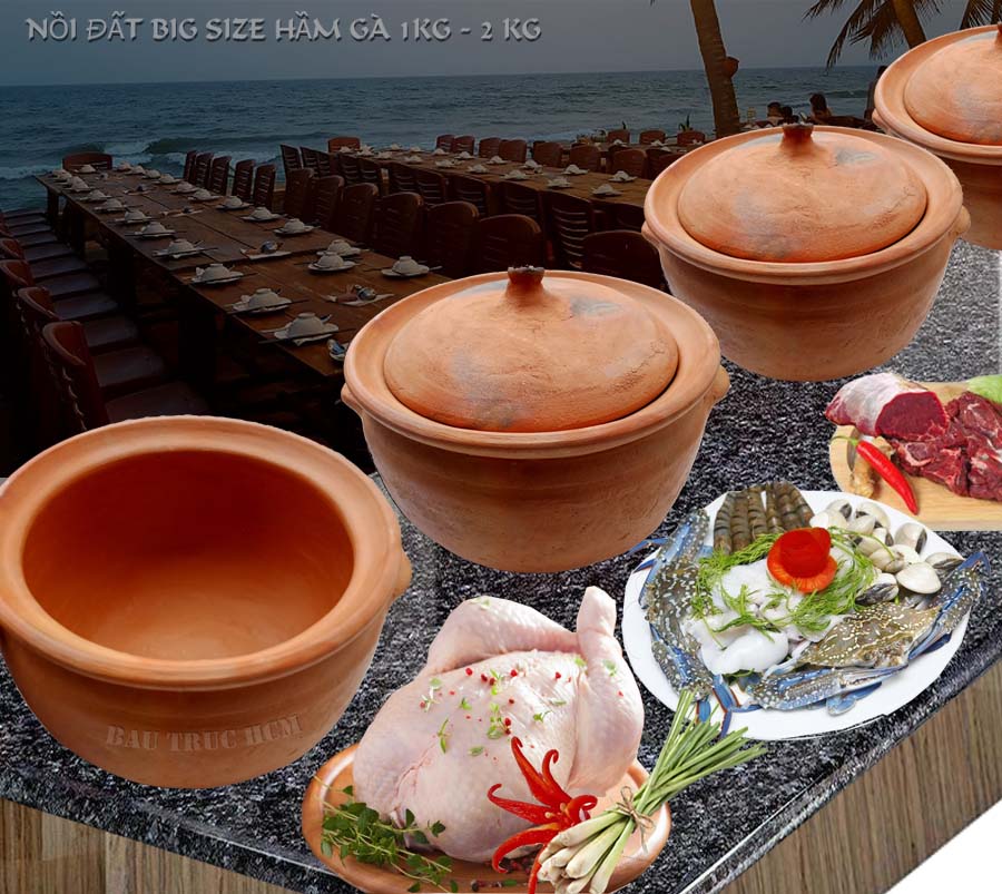 NỒI ĐẤT BIG SIZE HẦM GÀ 2KG [Big size]