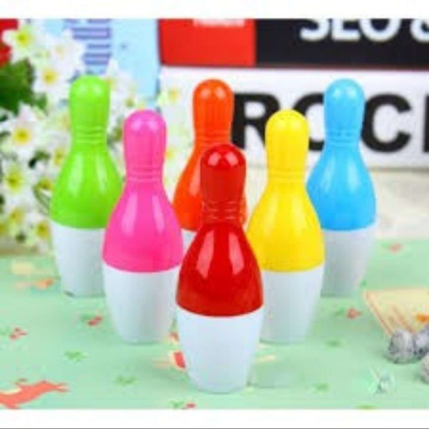 Combo 5 bút bi bowling- mực xanh