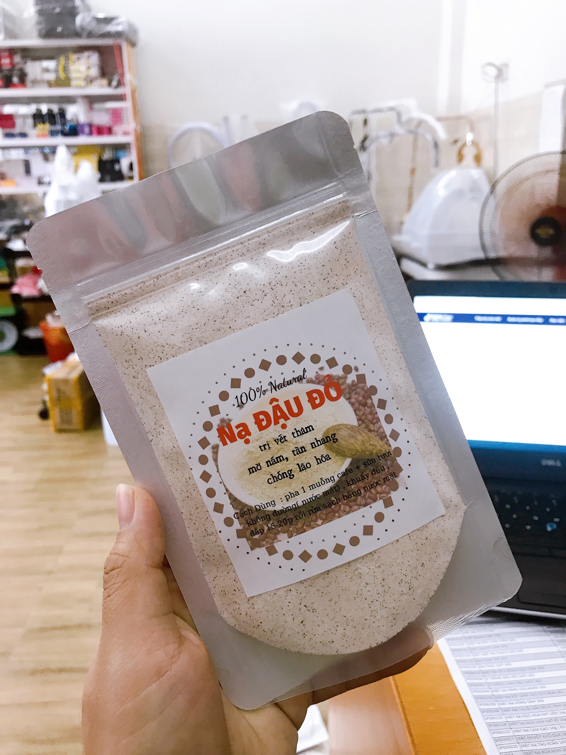 (1KG) BỘT MẶT NẠ ĐẬU ĐỎ TRẮNG DA
