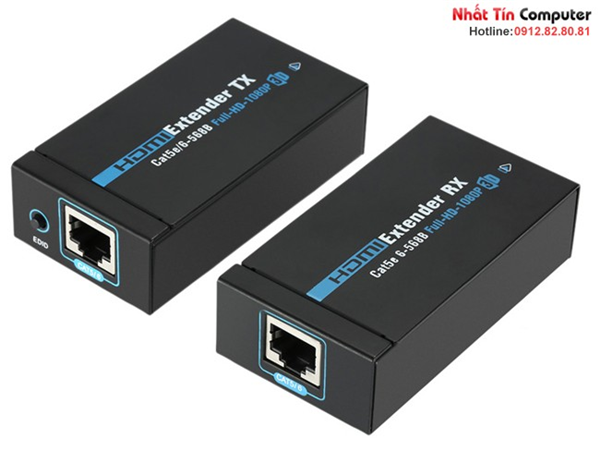 ( HCM ) Bộ Chuyển Hd Extender 60m Sfx ( Nối Dài Hdmi Bằng Dây Lan 60m ).