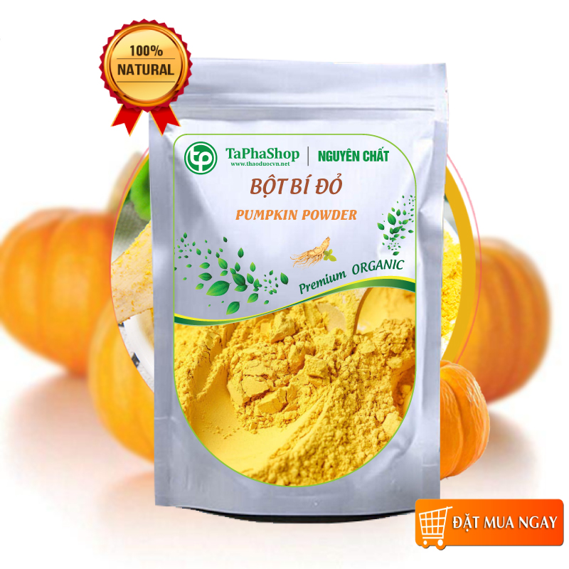 Bột bí đỏ nguyên chất 100g - Tấn Phát