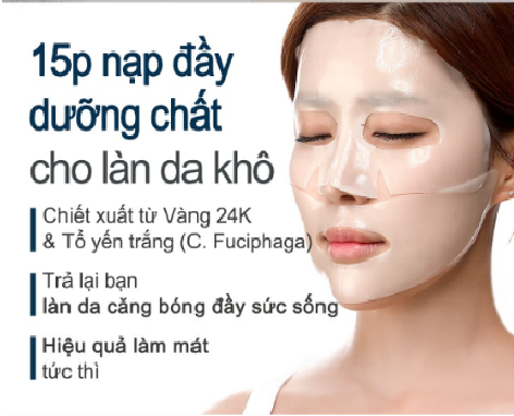 Mặt nạ mặt PETITFEE Gold Hydrogel Mask Pack (vàng 24K) (date: 30/09/2024)