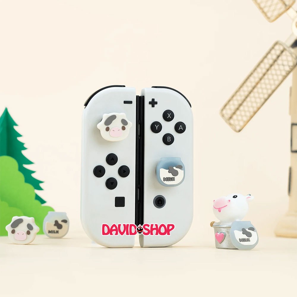 [GeekShare] Núm bọc analog Bò Sữa cho Joy-Con - Nintendo Switch OLED, V1, V2, Lite (TGC-J48)