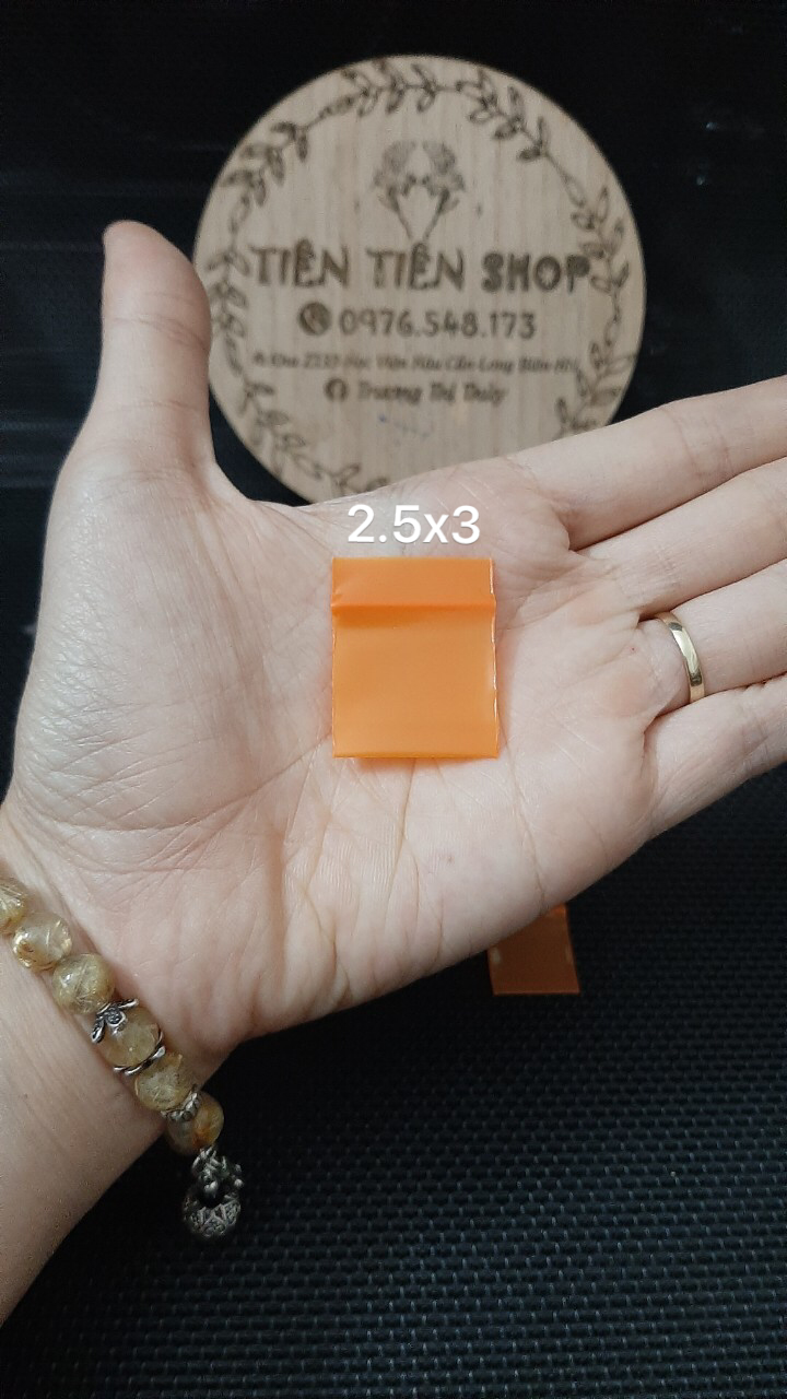 Gói 100c túi zip mini màu cam