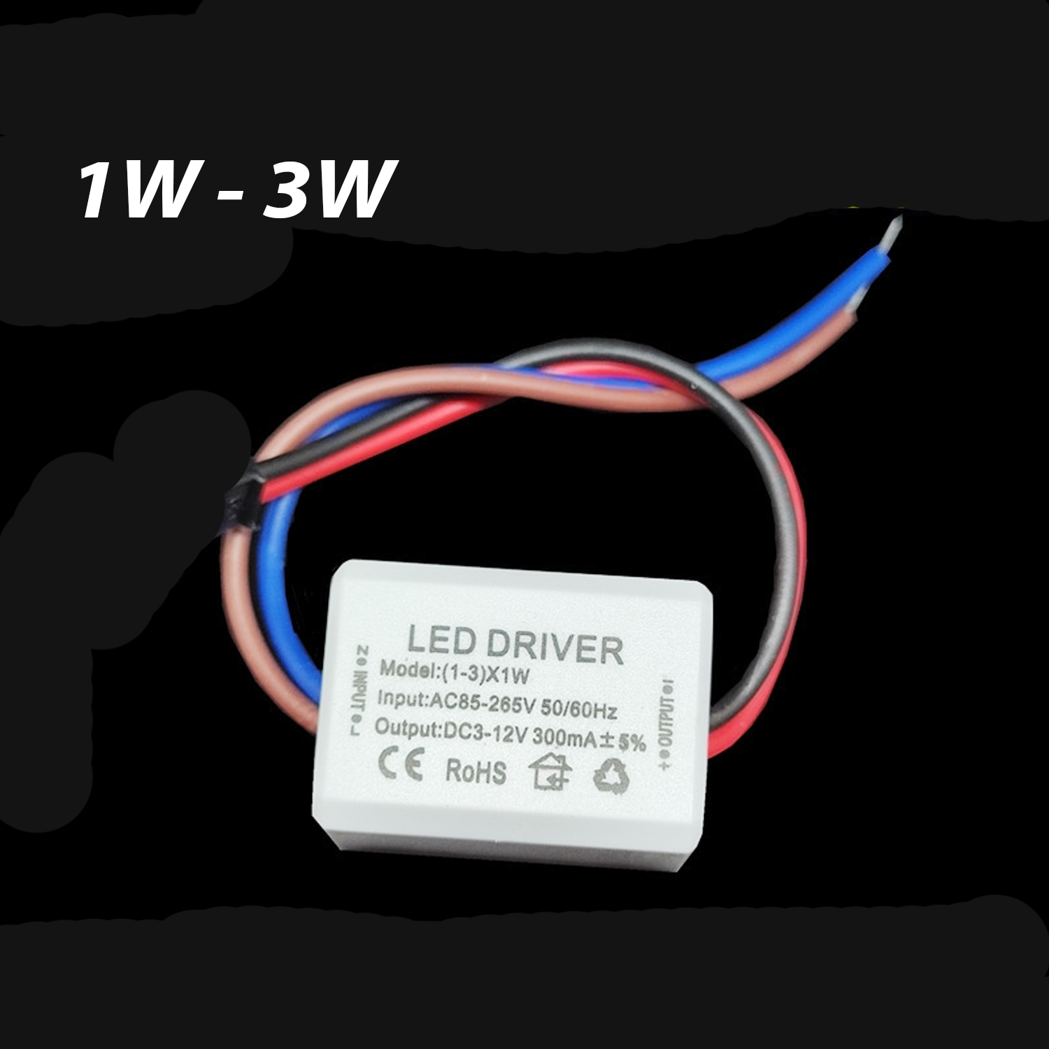 Driver Led 1W-3W, Nguồn đèn LED 3V-12V - DR001