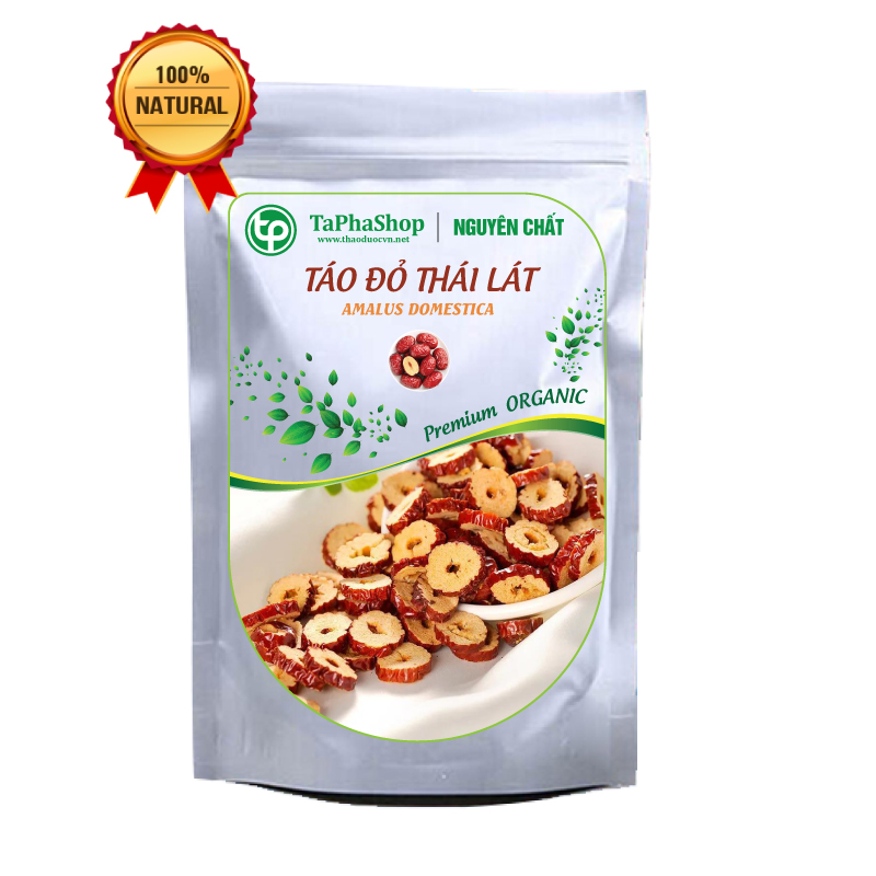 Táo đỏ thái lát sấy khô 500g - tấn phát