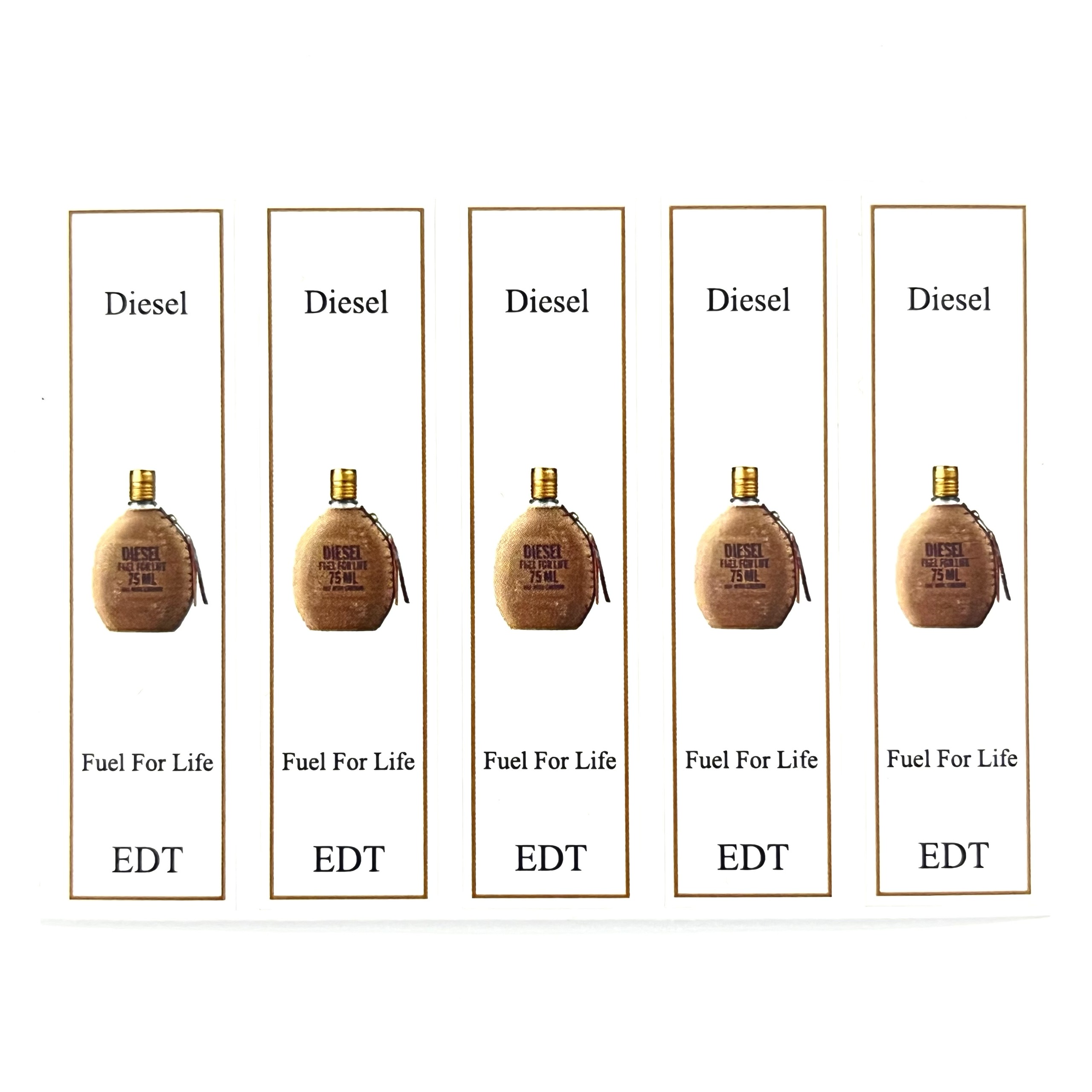 Combo 10 PCs diesel perfume bottle sticker for full range extract bottle