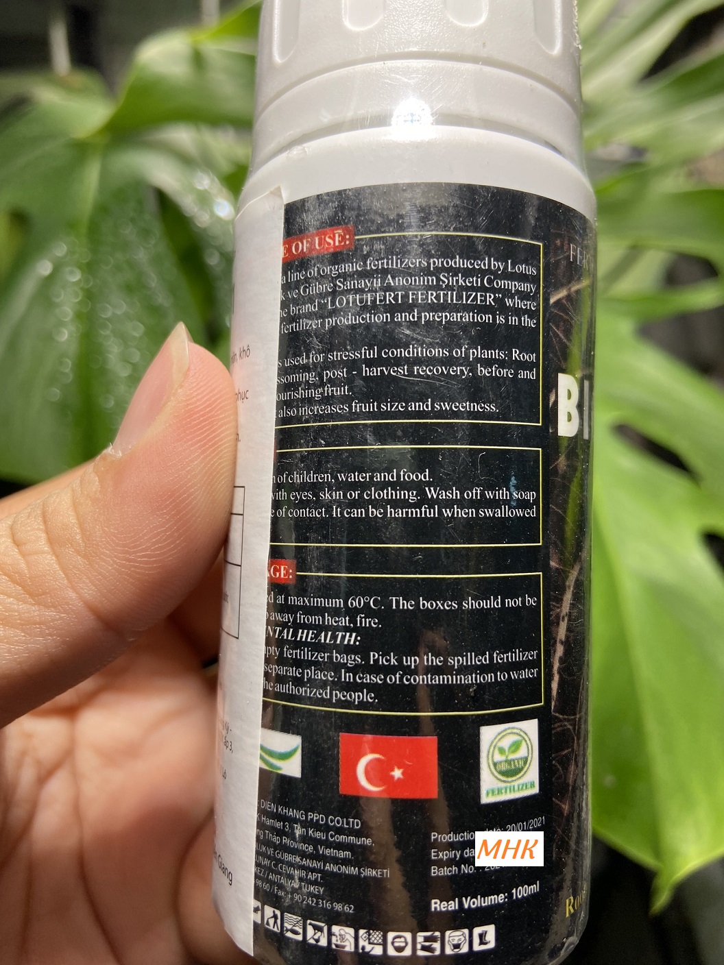 Kích rễ hữu cơ BIO ROOT 0-1-1 (BioRoot) ! Chai 100ml !