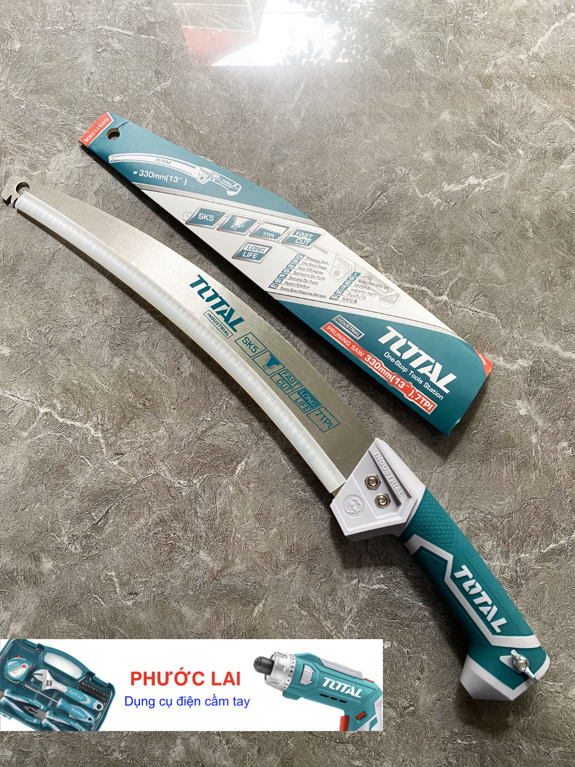 Cưa cành lưỡi cong 330mm Total THT5113306