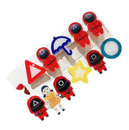 Set 3 Kẹp tóc mái mỏ vịt trò chơi Hàn Quốc Phụ Kiện 68 (Ngẫu nhiên)