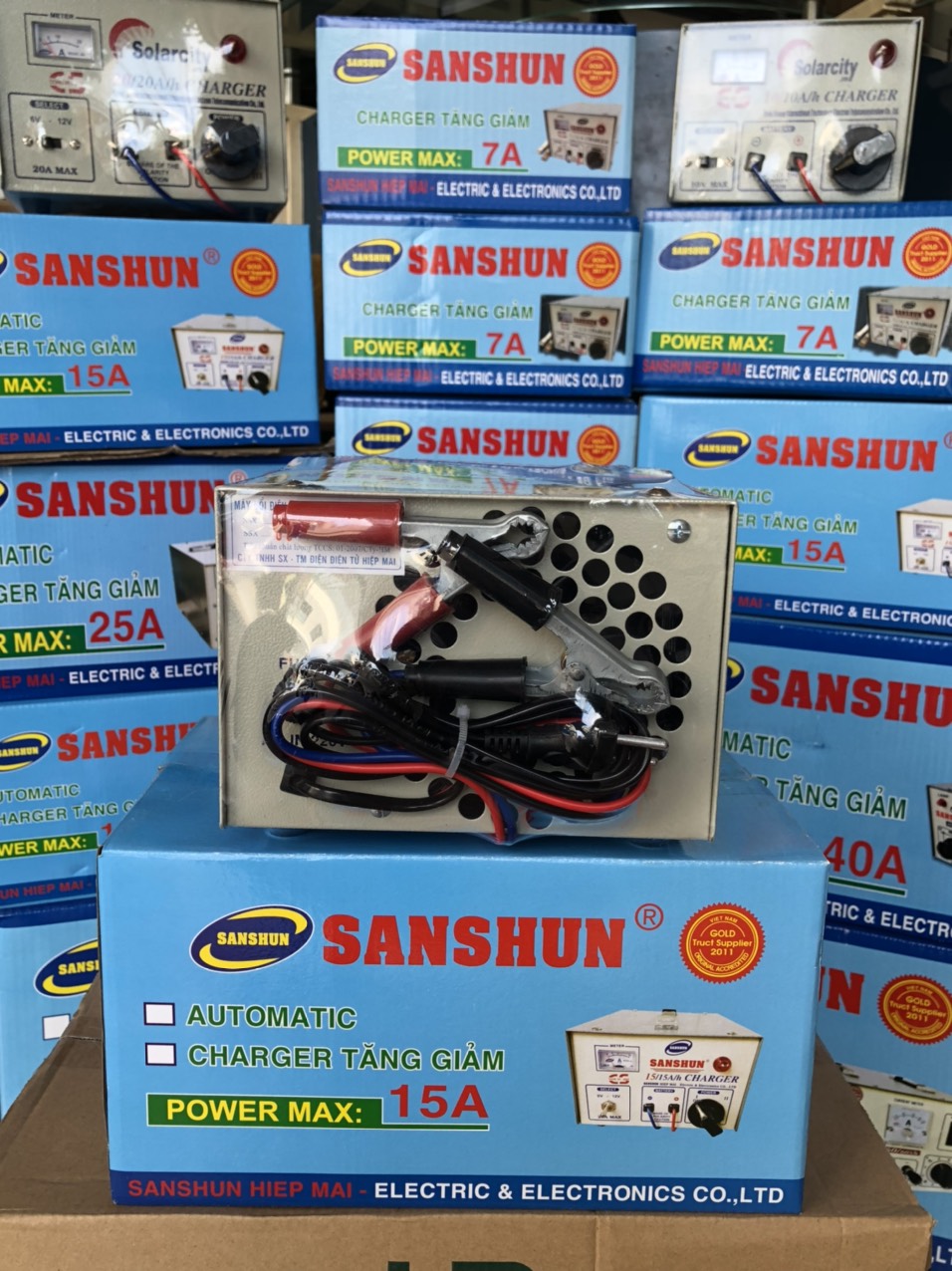 Sạc bình ắc quy SANSHUN 6V/12V -15A