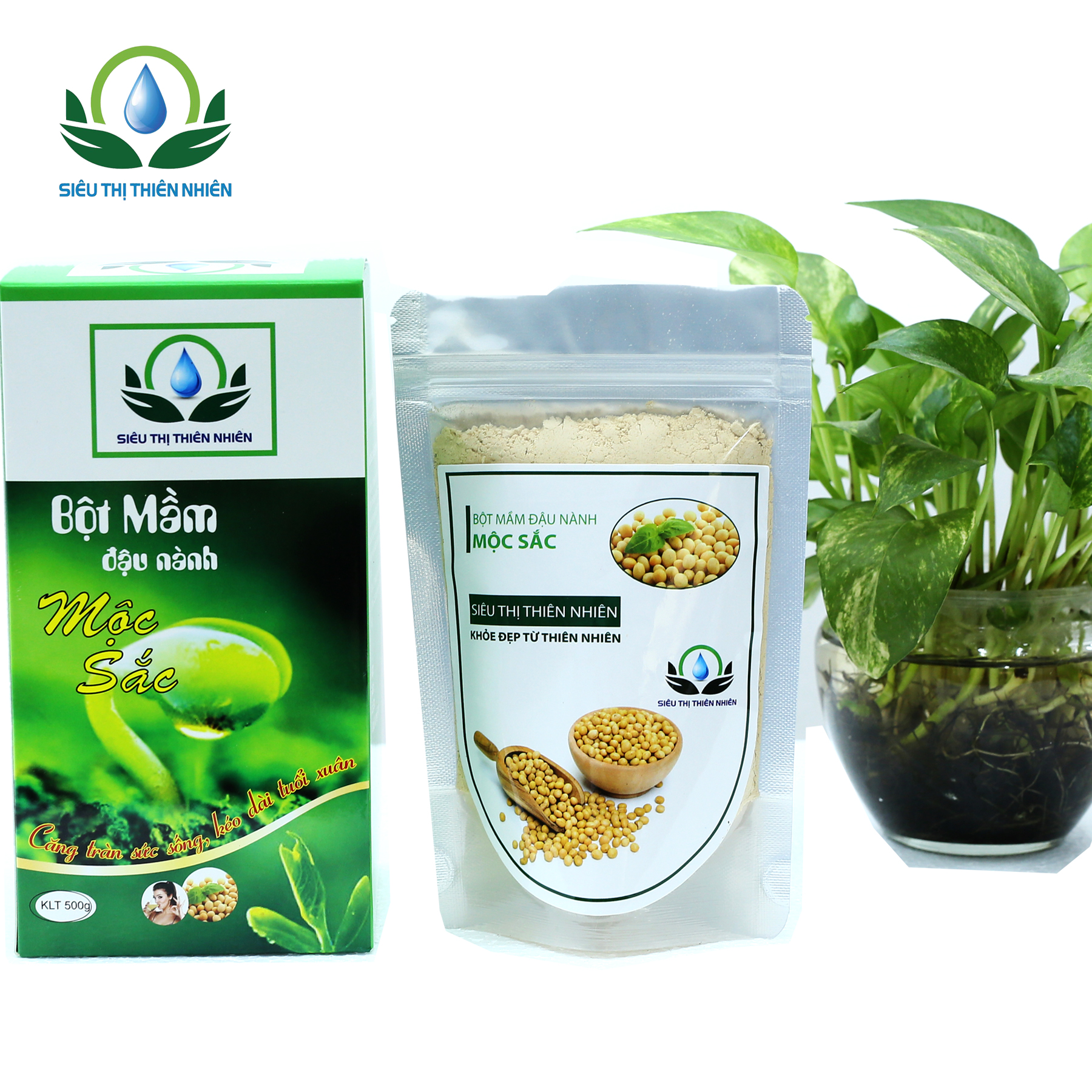 Bột mầm đậu nành Mộc Sắc hộp 500g