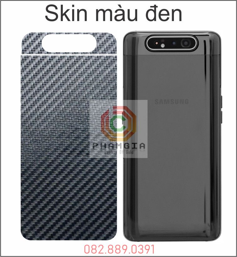 Miếng dán mặt lưng Skin Carbon Samsung Galaxy A80