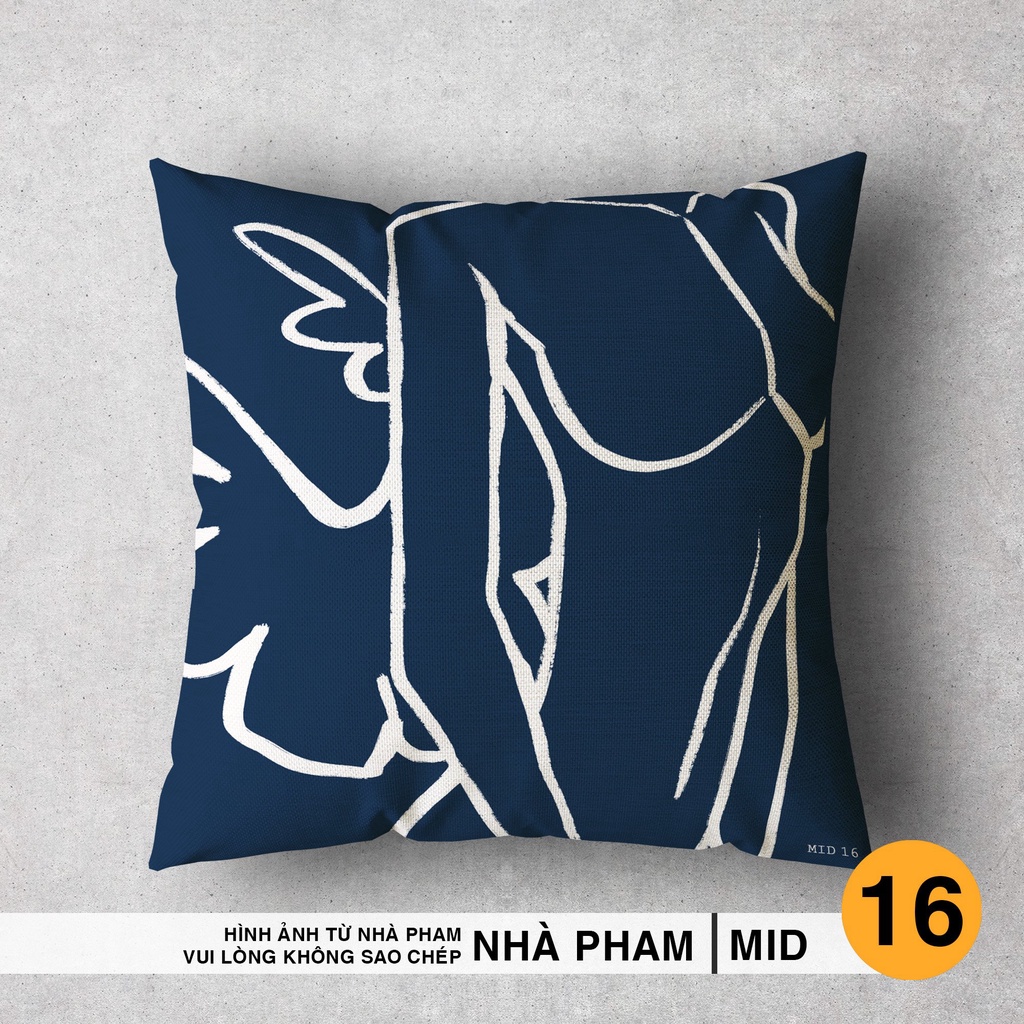 GỐI TRANG TRÍ SOFA MID CENTURY (No1-20) (45cmX45cm)