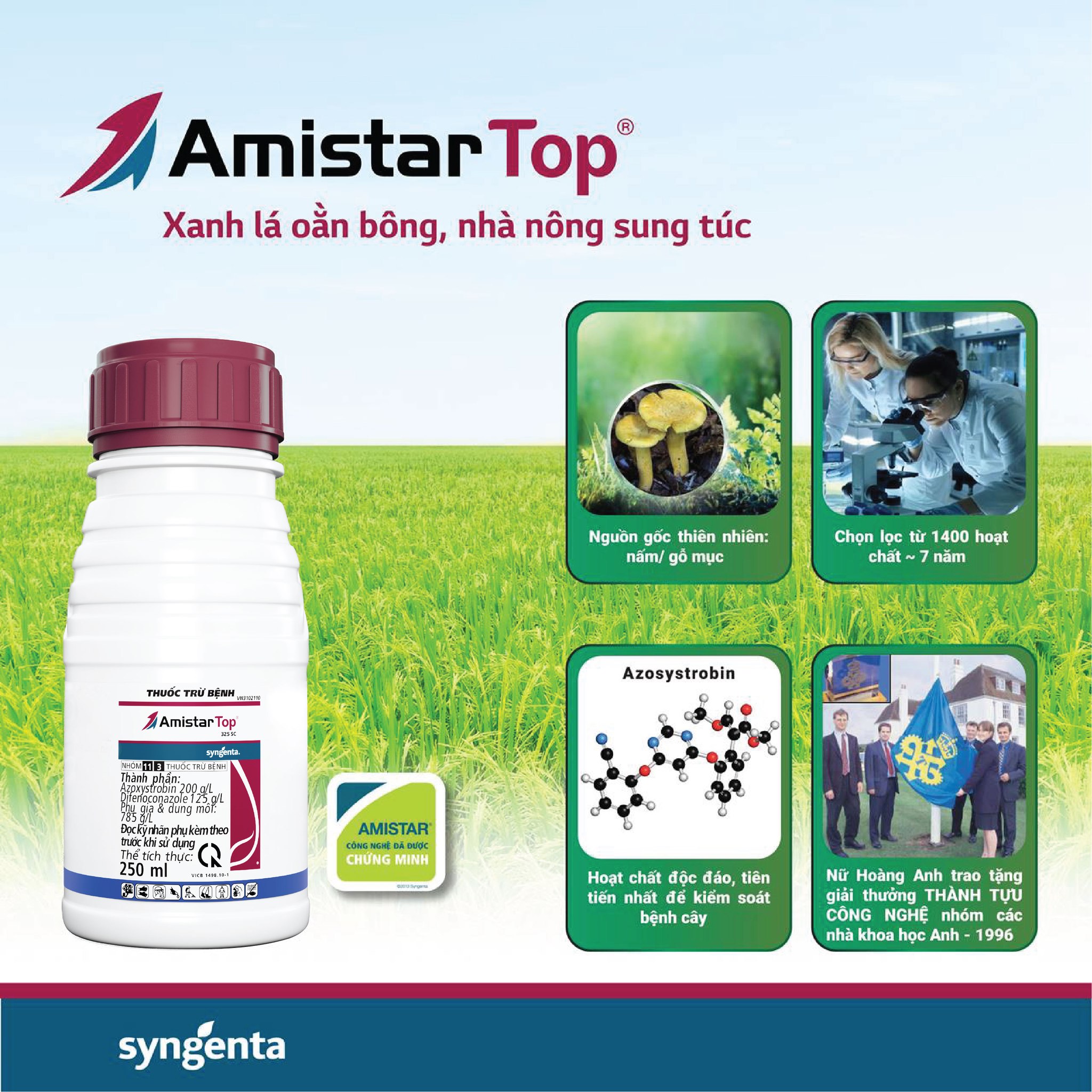 Thuốc trừ bệnh Amistar Top 325SC - Chai 250ml