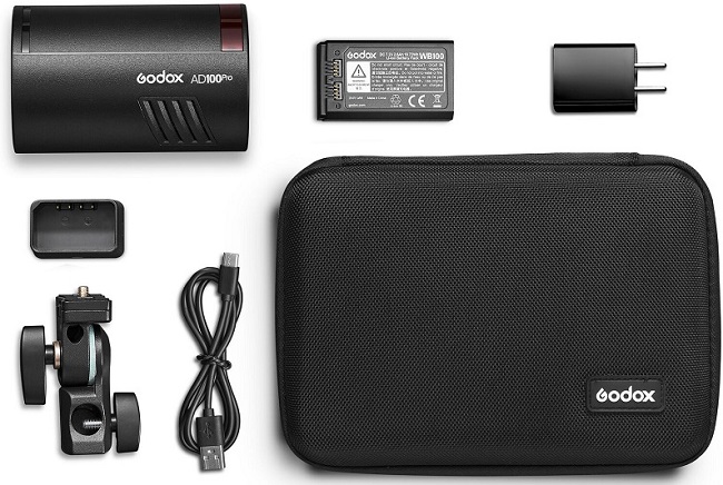 Đèn Flash Godox AD100 Pro kèm bộ tản sáng AK-R1