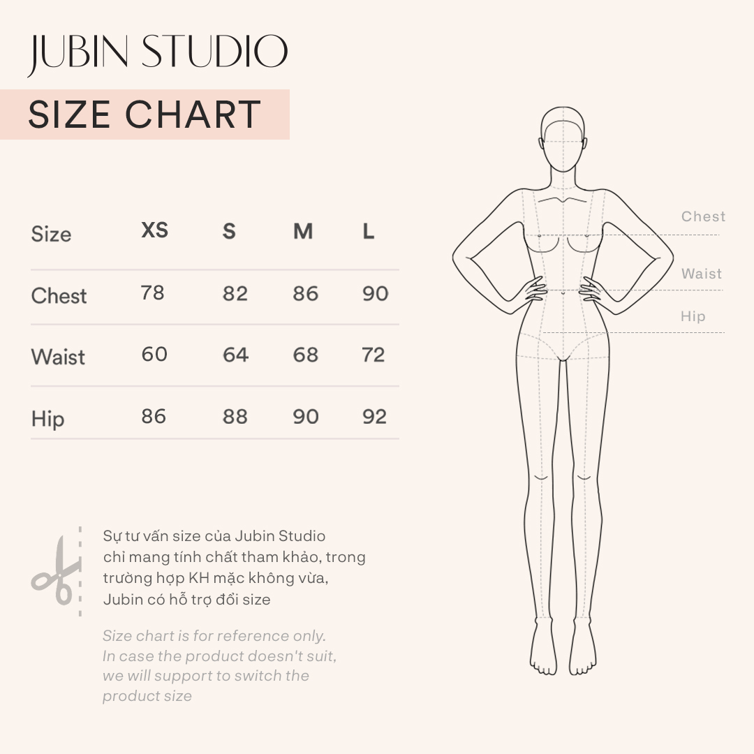 JUBIN STUDIO I Chân váy lưng cao (Stassi High Waisted Skirt)