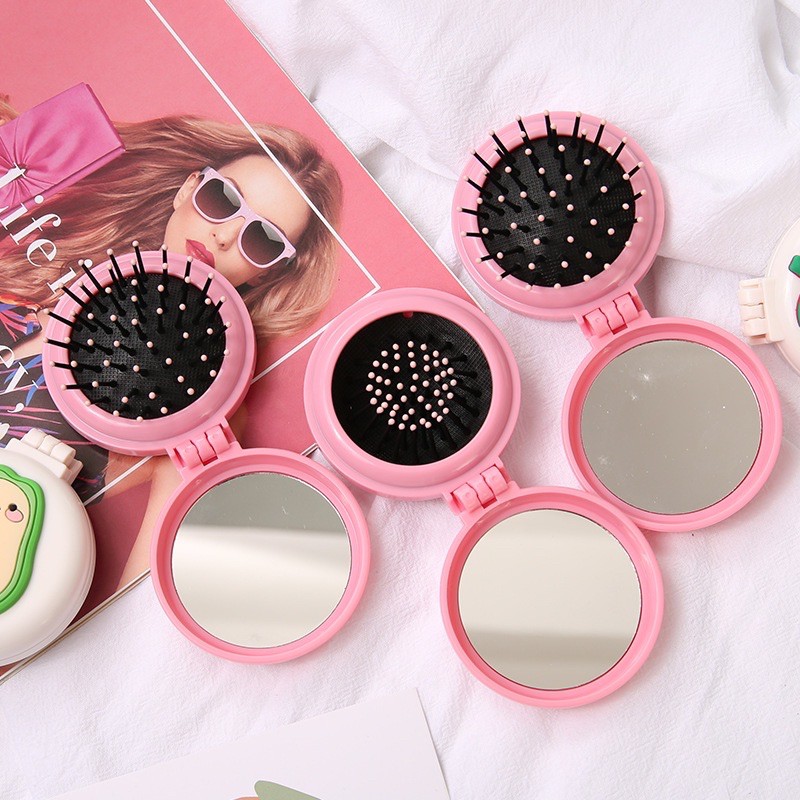 Bộ gương lược mini bỏ túi siêu cute