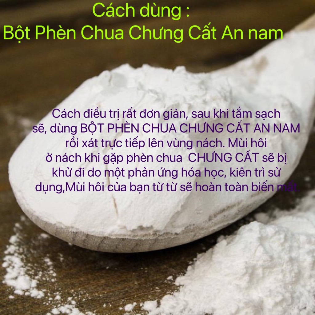 (50g) Bột phèn chua đã chưng cất hôi nách,hôi chân